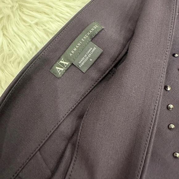 Armani exchange side zip up skirt with  rhinestones| Size 6 - Picture 4 of 4